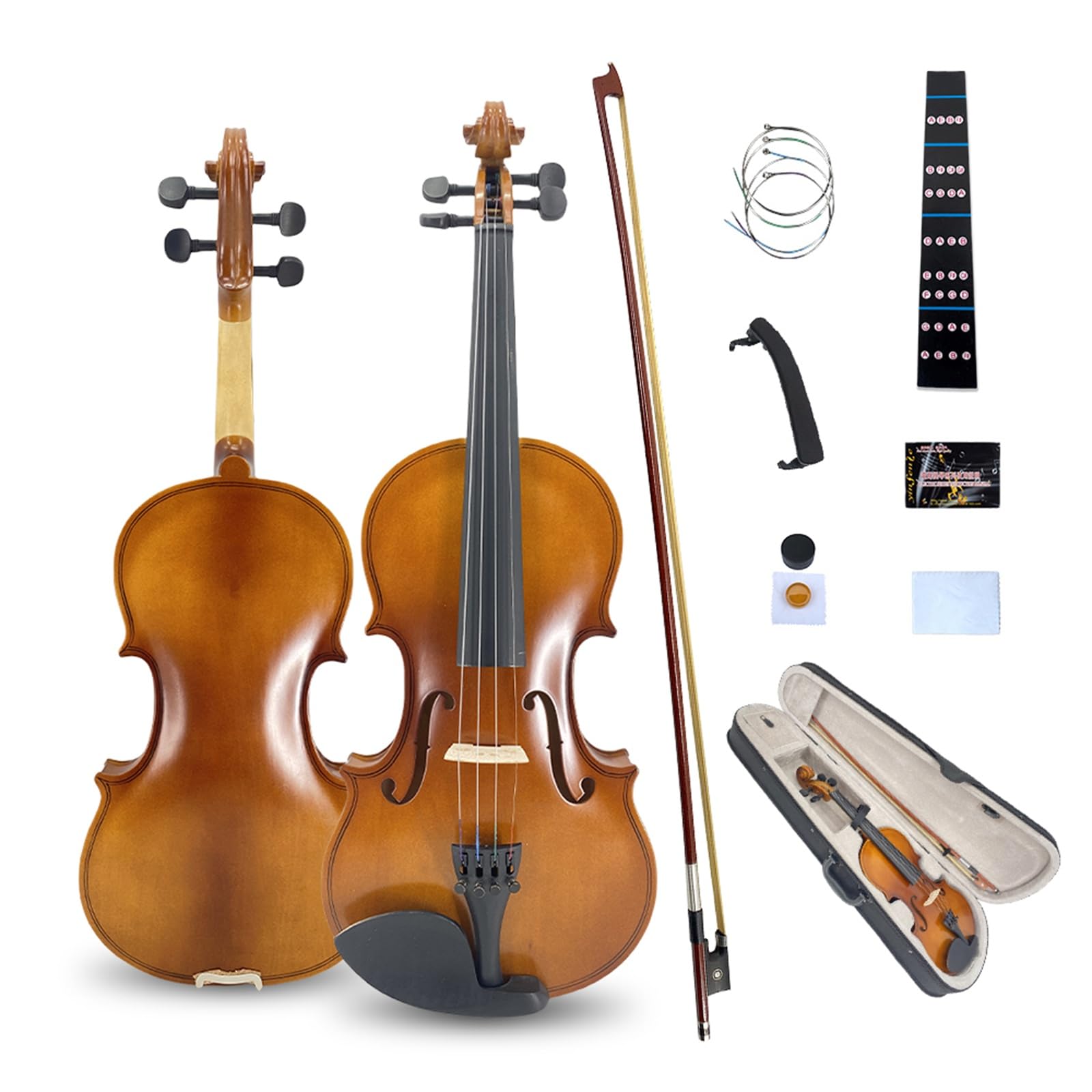 Amazon.com: Vetimobato Handmade 4/4 Full Size Violin Set - Linden